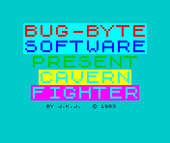Cavern Fighter (ZX Spectrum) screenshot: Loading screen
