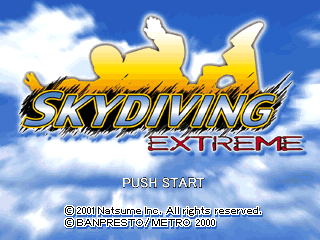 Skydiving Extreme (PlayStation) screenshot: Title screen (US).