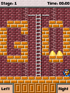 Lode Runner (J2ME) screenshot: Level 1