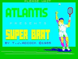 Super Brat (ZX Spectrum) screenshot: Title screen