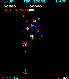 Spiders (Arcade) screenshot: Explosion