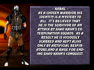 Mortal Kombat 3 (PlayStation) screenshot: Kabal