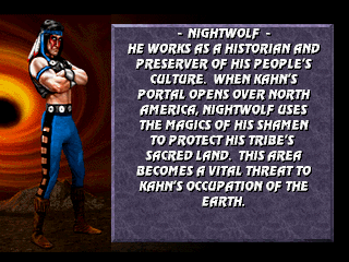 Mortal Kombat 3 (PlayStation) screenshot: Nightwolf