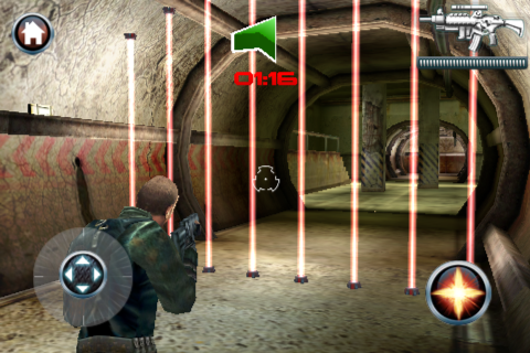 Terminator: Salvation (iPhone) screenshot: A timed escape sequence