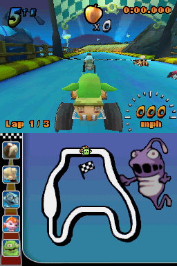 Cocoto: Kart Racer (Nintendo DS) screenshot: Start of the race