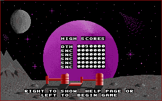 Artificial Dreams (Amiga) screenshot: High scores