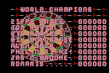 Pub Darts (Arcade) screenshot: High scores