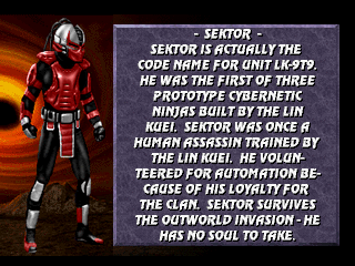 Mortal Kombat 3 (PlayStation) screenshot: Sektor