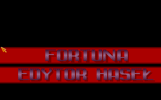 Fortuna (Amiga) screenshot: Program selection menu