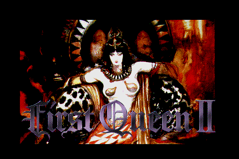 First Queen II: Sabaku no Joō (Sharp X68000) screenshot: Title screen