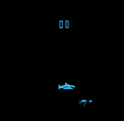 Screenshot of Shark JAWS (Arcade, 1975) - MobyGames