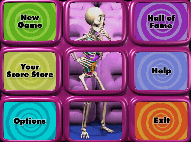 Brain Buster Quiz (Windows) screenshot: The game's main menu