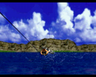 BursTrick: Wake Boarding!! (PlayStation) screenshot: Extreme!