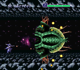 Spriggan Powered (SNES) screenshot: Stage 4 boss