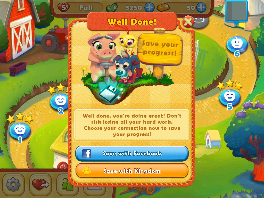 Screenshot of Farm Heroes Saga (iPad, 2013) - MobyGames