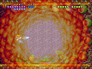Harmful Park (PlayStation) screenshot: This type of explosion will always occur once you defeat the boss.