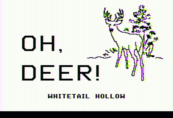 Oh, Deer! (Apple II) screenshot: Second title screen