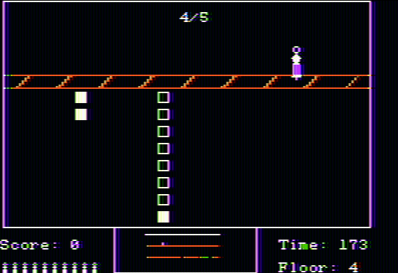 Fraction Fever (Apple II) screenshot: No correct fraction in this screen