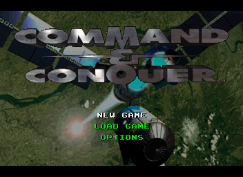 Command & Conquer (SEGA Saturn) screenshot: GDI Menu