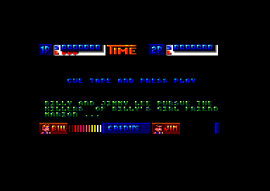 Double Dragon II: The Revenge (Amstrad CPC) screenshot: Loading screen (64K version)