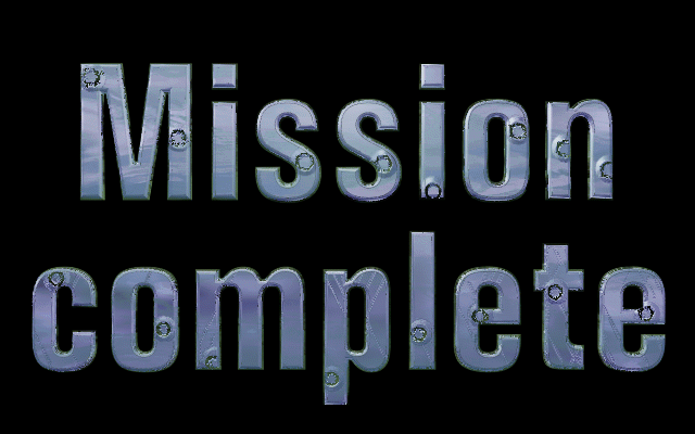 Fire Zone (Windows) screenshot: Mission complete