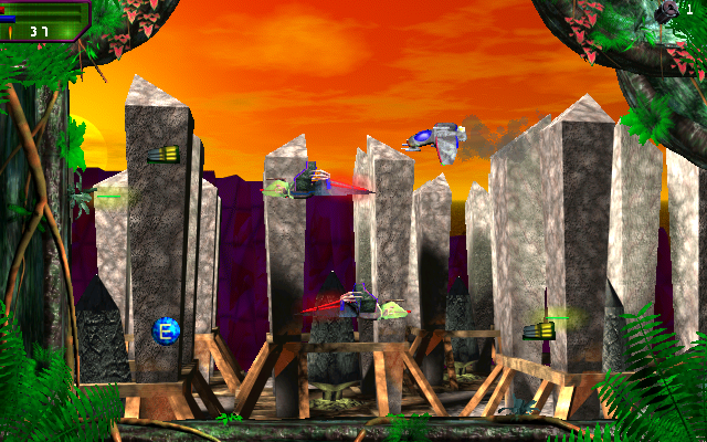 Fire Zone (Windows) screenshot: Guarded ammo and energy