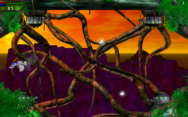 Fire Zone (Windows) screenshot: Fuming means serious damage to the engine