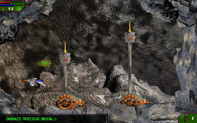 Fire Zone (Windows) screenshot: Horizontal moving shooting spike towers