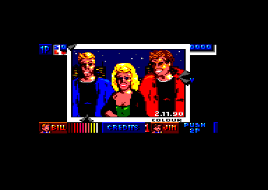 Double Dragon II: The Revenge (Amstrad CPC) screenshot: The girlfriend is rescued (64K version)