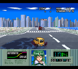 Screenshot of Kat's Run: Zen-Nippon K Car Senshuken (SNES, 1995