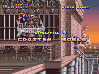 Harmful Park (PlayStation) screenshot: Coaster World!