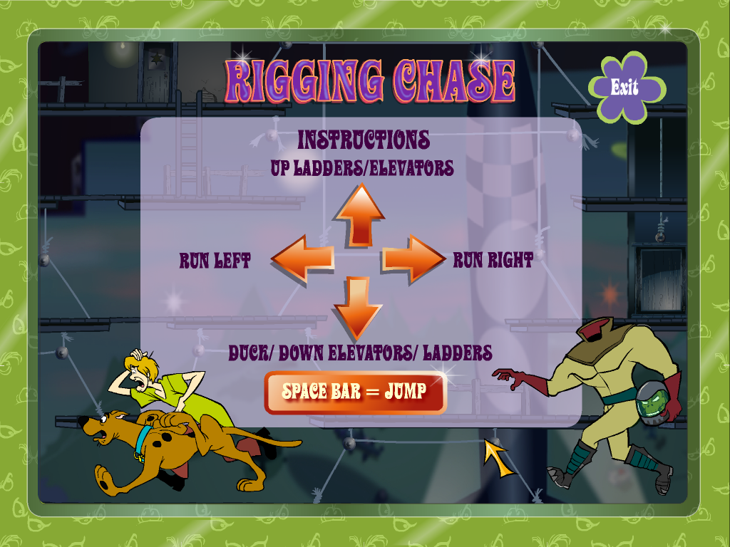 Scooby-Doo!: Case File #3 - Frights! Camera! Mystery! (Windows) screenshot: Rigging Chase description