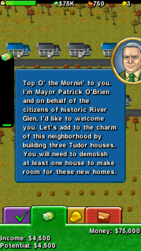 Build-a-lot (Android) screenshot: Top o' the mornin' to you too