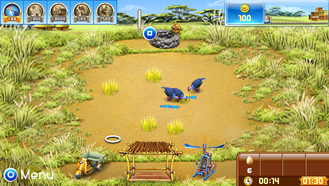 Farm Frenzy 3 (PSP) screenshot: My animals are eating the grass