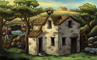 Tales (Windows) screenshot: The mill in Pantagruel's world.