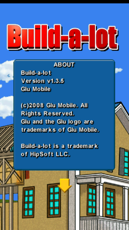 Build-a-lot (Android) screenshot: 'About' section
