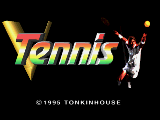 V Tennis (PlayStation) screenshot: Title screen