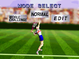 V Tennis (PlayStation) screenshot: Menu