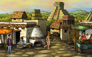 Tales (Windows) screenshot: The ancient Mayan city
