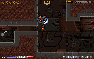 Fox Ranger 3: Last Revelation (DOS) screenshot: Inaccessible power-up blues