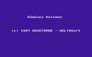 Kőműves Kelemen (Commodore 16, Plus/4) screenshot: Title screen