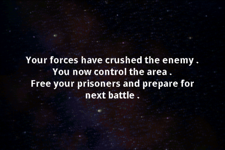 Military Madness (Android) screenshot: Victory!