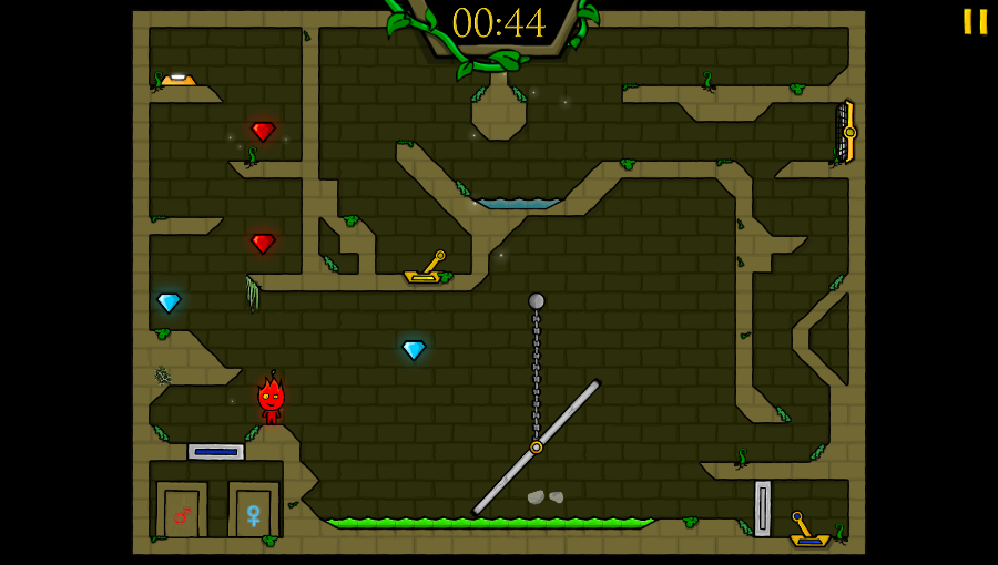 The Forest Temple (Browser) screenshot: A very tricky jump
