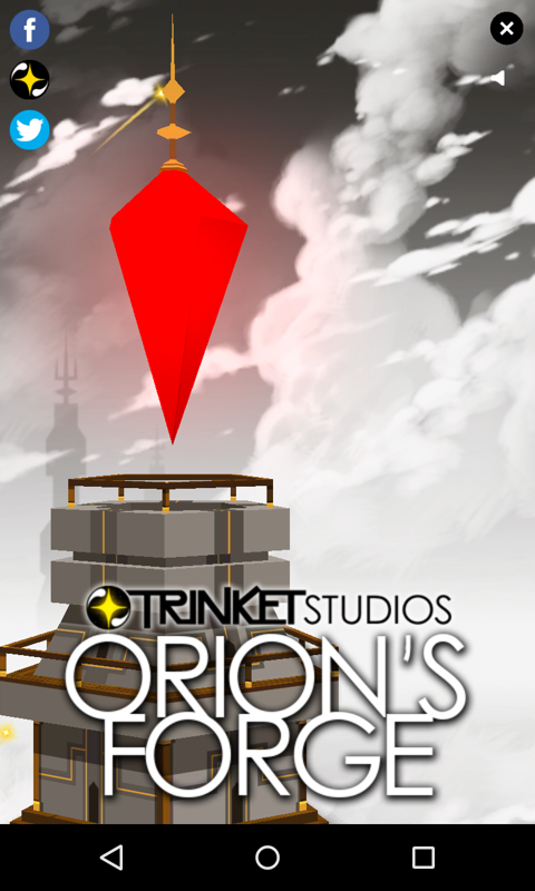 Orion's Forge (Android) screenshot: Title screen
