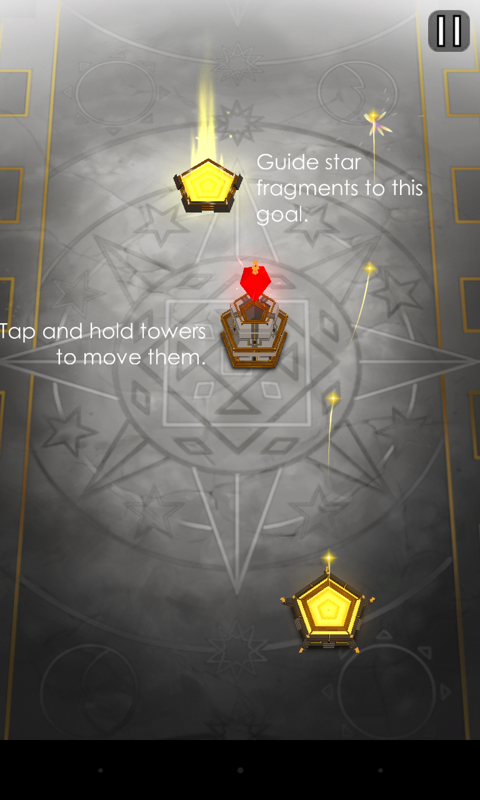 Orion's Forge (Android) screenshot: First level and tutorial