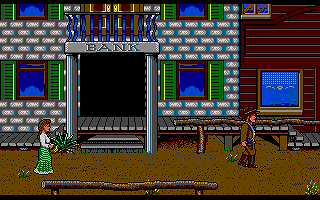 Billy the Kid (Amiga) screenshot: Women on the street