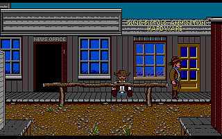 Billy the Kid (Amiga) screenshot: Guns and Pistols Hardware