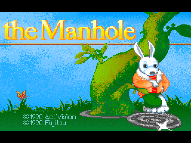 The Manhole: New and Enhanced (FM Towns) screenshot: Title screen