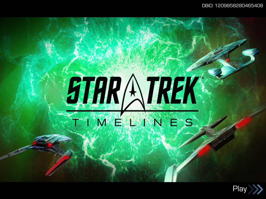 Star Trek: Timelines (iPad) screenshot: Title screen