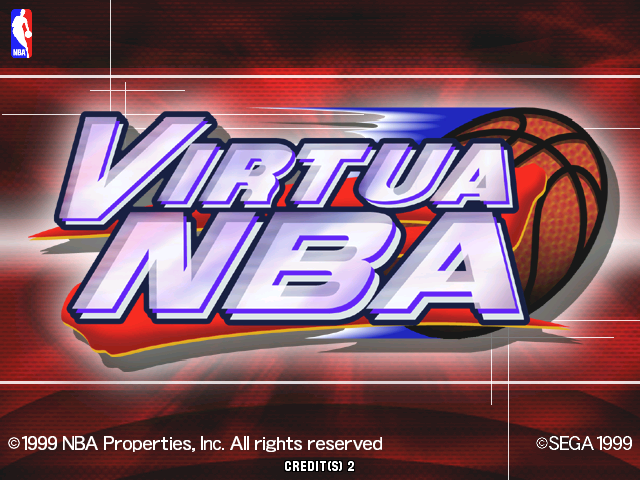 Virtua NBA (Arcade) screenshot: Title screen